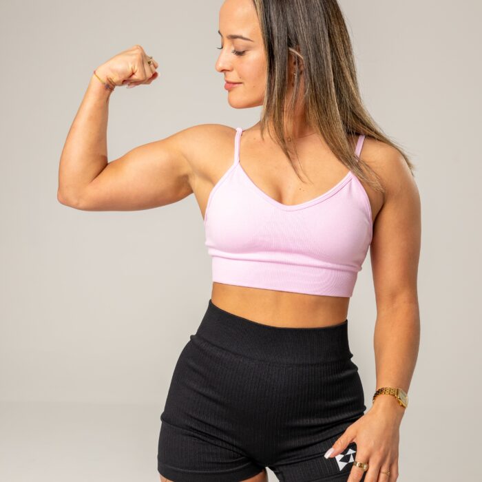 Seamless Support Sports Bra Pink
