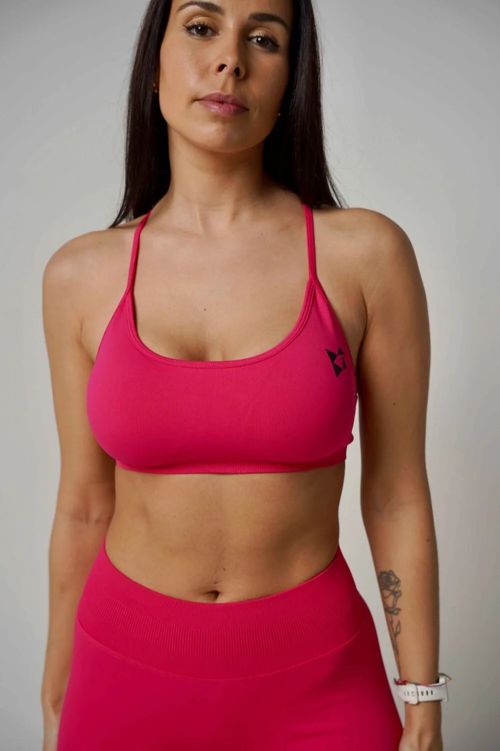 A Vivid Cerise Pink Sports Bra