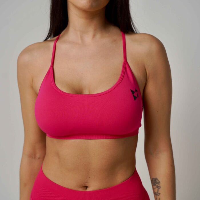A Vivid Cerise Pink Sports Bra