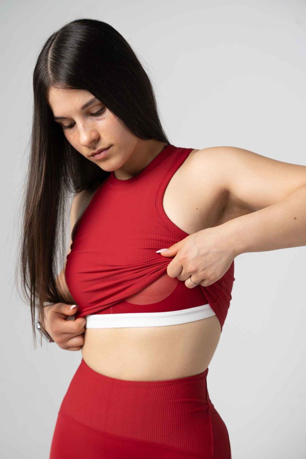 Aligned Red Cherry Tank Top