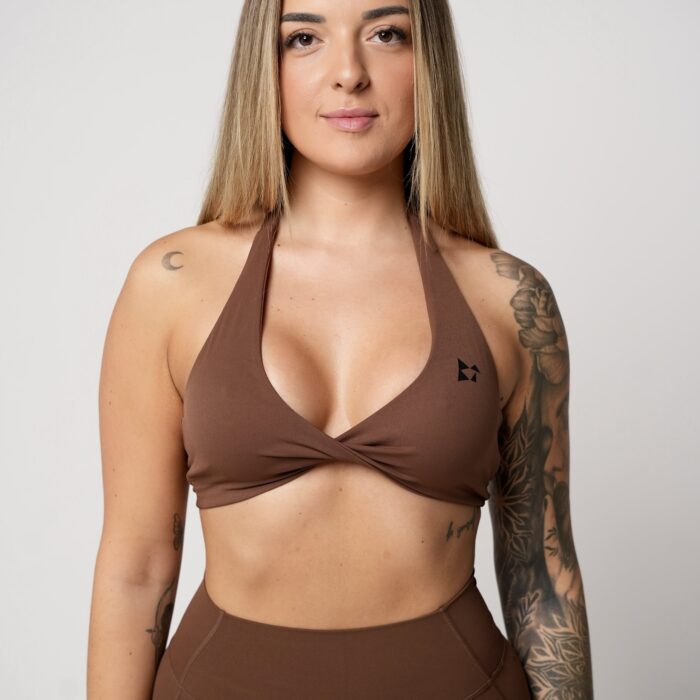 Alba Knot Chocolate Bra