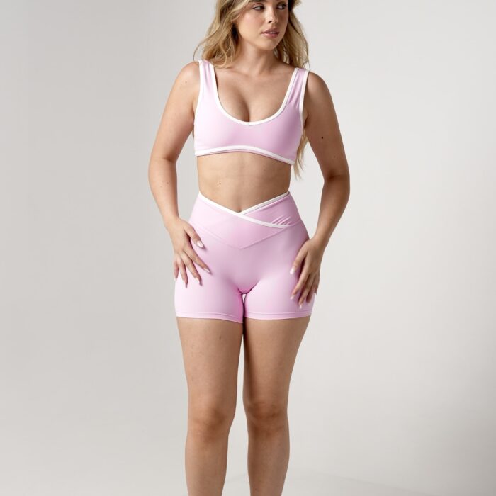 Avelyn Contrast sport Set Baby Pink